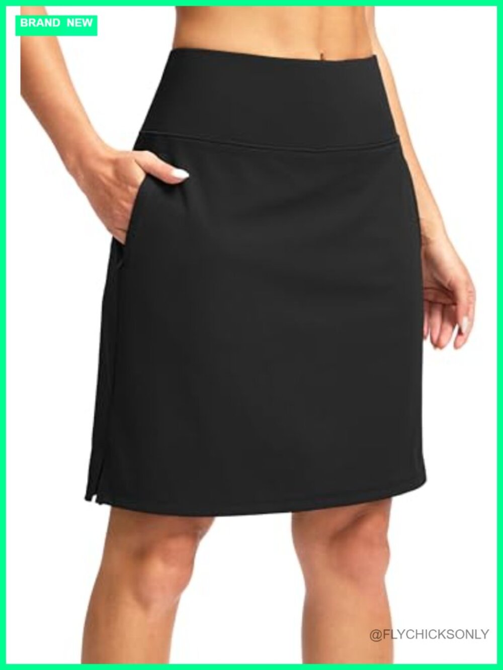 20" Knee Length Skort with Pockets for Golf Tennis